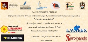 Venerdi 27 ottobre la conferenza di apertura della 5° Scalata Patti-Tindari